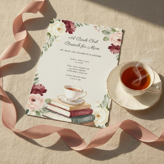 Boekclub Cozy Boeken & Thee Moederdag Brunch Kaart