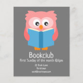 Boekclub die boeken leest flyer (Voorkant)