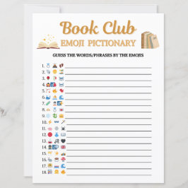 Boekclub Emoji Pictionary Spel