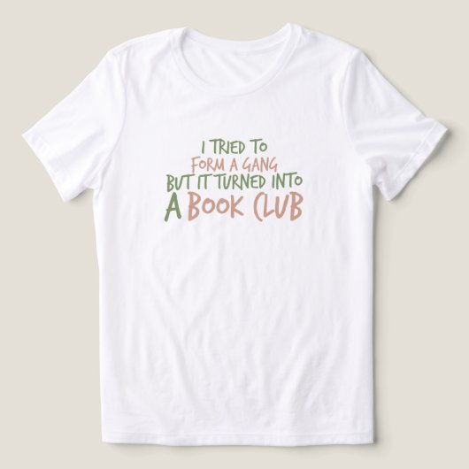 Boekclub en leesliefde Tri-Blend shirt (Design voorkant)