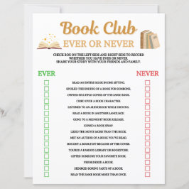 Boekclub Ever Or Never-spel