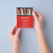 Boekclub groepsboeksessie flyer (Hand)