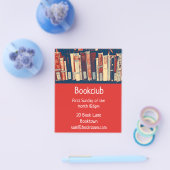 Boekclub groepsboeksessie flyer (Enkel)