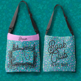 Boekclub is mijn waarom crossbody tas