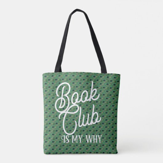 Boekclub is mijn waarom tote bag (Achterkant)