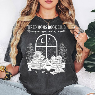 Boekclub Koffie Chaos Hoofdstukken Ontwerp voor Mo T-shirt