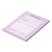 Boekclub metgezel notitieblok (Linkerzijde)