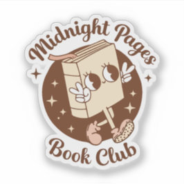 Boekclub middernacht pagina's sticker