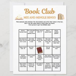 Boekclub Mix en Mingle Bingo