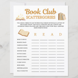 Boekclub Scattergories Spel