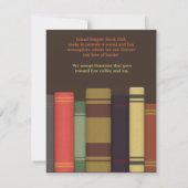 Boekclub Vergaderingen Uitnodigingen (Achterkant)