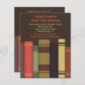 Boekclub Vergaderingen Uitnodigingen (Voorkant / Achterkant)