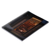 Boekdiorama - lezen in bed notitieboek (Linkerzijde)