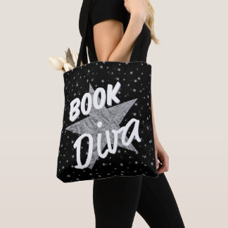 Boekdiva over sterren Canvas tas