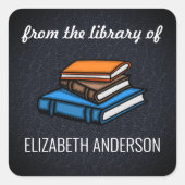 Boekdossier Vierkante Sticker (Voorkant)
