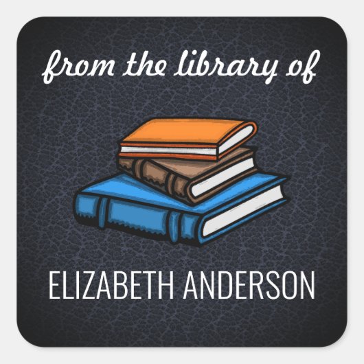 Boekdossier Vierkante Sticker (Voorkant)