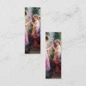 BoekDrie meisjes spelen in een tuin Mini Visitekaartje (Voorkant / Achterkant)