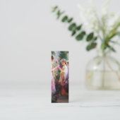 BoekDrie meisjes spelen in een tuin Mini Visitekaartje (Staand voorkant)