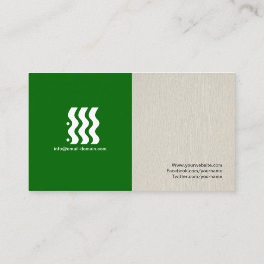 Boekeditor - Eenvoudig elegant stijlvol Visitekaartje (Achterkant)