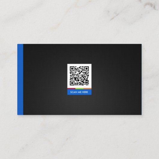 Boekeditor - Stijlvolle QR-code voor thema's Visitekaartje (Achterkant)