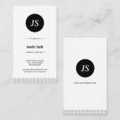 Boekeditor - Zwart wit Visitekaartje (Voorkant / Achterkant)