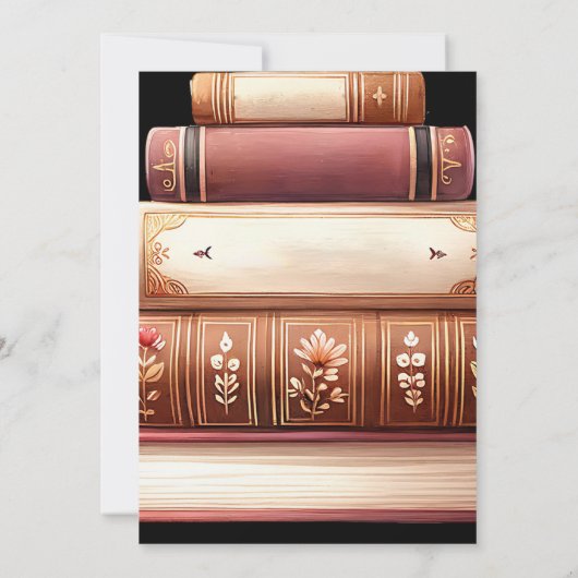  boeken 40e geboortedag kaart (Achterkant)