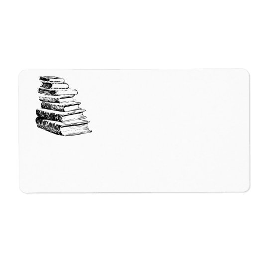 boeken aangepast kunstwerk etiket (Voorkant)