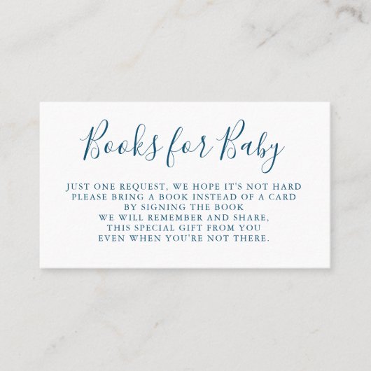 Boeken aanvragen | Baby shower uitnodiging (Voorkant)