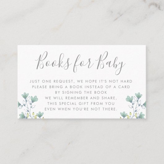 Boeken aanvragen | Baby shower uitnodiging (Voorkant)