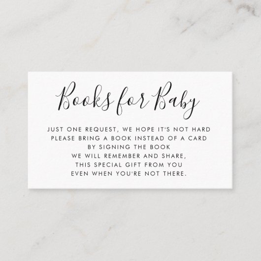 Boeken aanvragen | Baby shower uitnodiging (Voorkant)