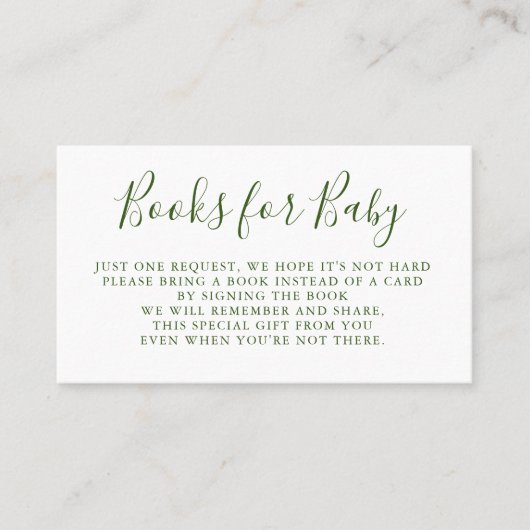 Boeken aanvragen | Baby shower uitnodiging (Voorkant)