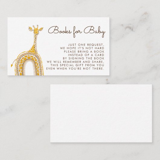 Boeken aanvragen | Baby shower uitnodiging (Voorkant / Achterkant)