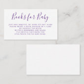 Boeken aanvragen | Baby shower uitnodiging (Voorkant / Achterkant)