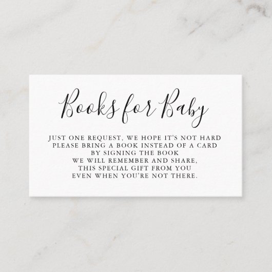 Boeken aanvragen | Baby shower uitnodiging (Voorkant)