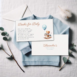 Boeken aanvragen Barly Wait Rocking Boy Baby showe Informatiekaartje