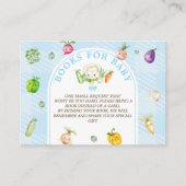 Boeken aanvragen Blue Farmers Market Baby shower Informatiekaartje (Voorkant)