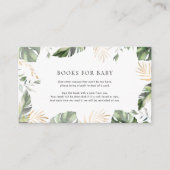 Boeken aanvragen Tropical Palm Safari Baby shower Informatiekaartje (Voorkant)