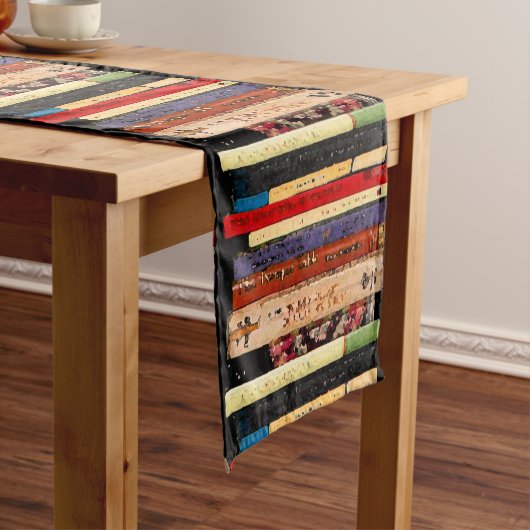 Boeken Abstracte Short Table Runner Korte Tafelloper (Voorbeeld)