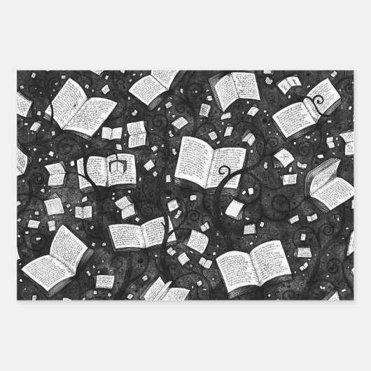 Boeken Achtergrond Collectie 1 Inpakpapier Vel (Voorkant 3)