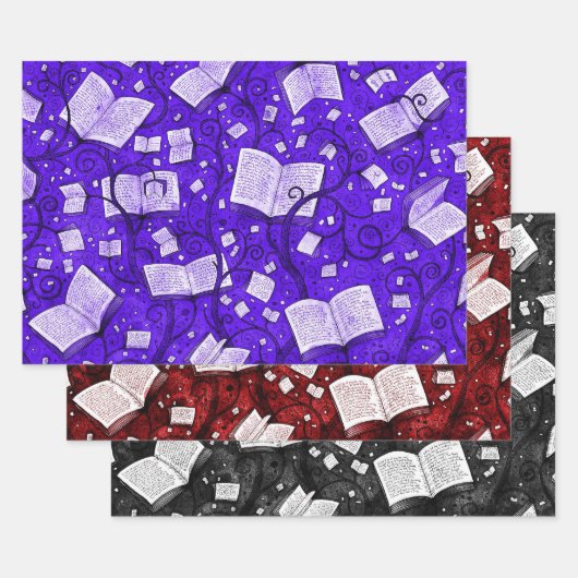 Boeken Achtergrond Collectie 1 Inpakpapier Vel (Set)