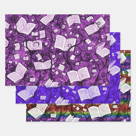 Boeken Achtergrond Collectie 2 Inpakpapier Vel (Set)