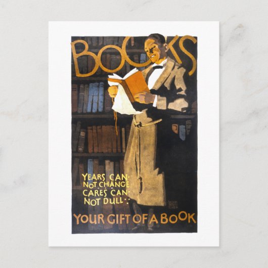  boeken als cadeau Poster Briefkaart (Voorkant)