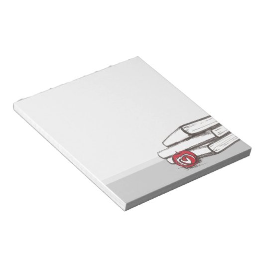 Boeken + Apple | NOTITIEBLOK (Schuin)