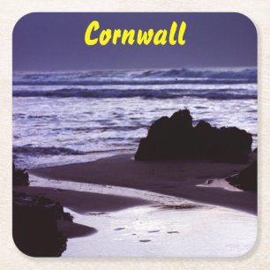 Boeken, baai, Cornwall Kartonnen Onderzetters