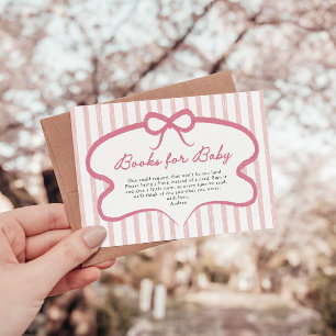 Boeken Baby Blush Roze Lokale Baby Shower Informatiekaartje