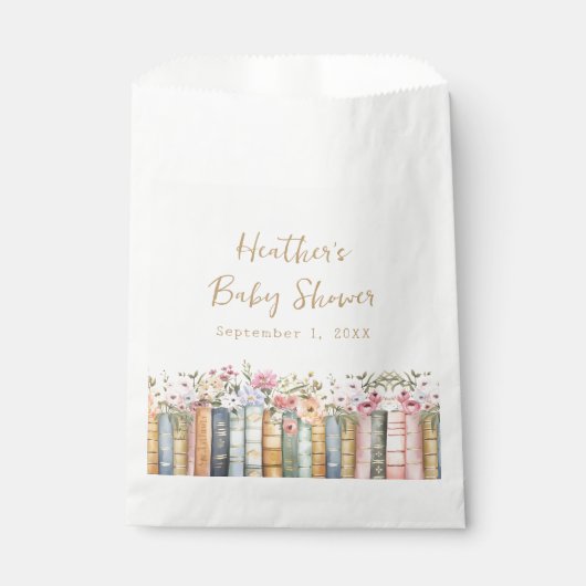 Boeken Baby shower Bedankzakje (Voorkant)