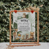 Boeken Baby shower bos Poster