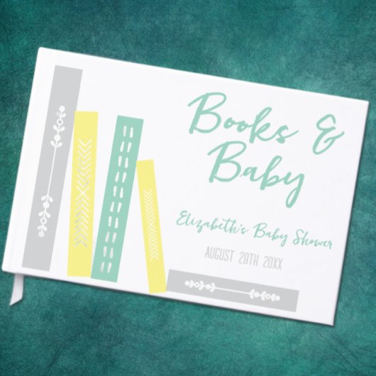Boeken baby shower gastboek