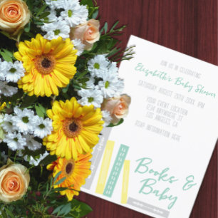 Boeken Baby Shower Kaart