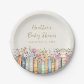Boeken Baby shower Papier Borden Papieren Bordje (Voorkant)